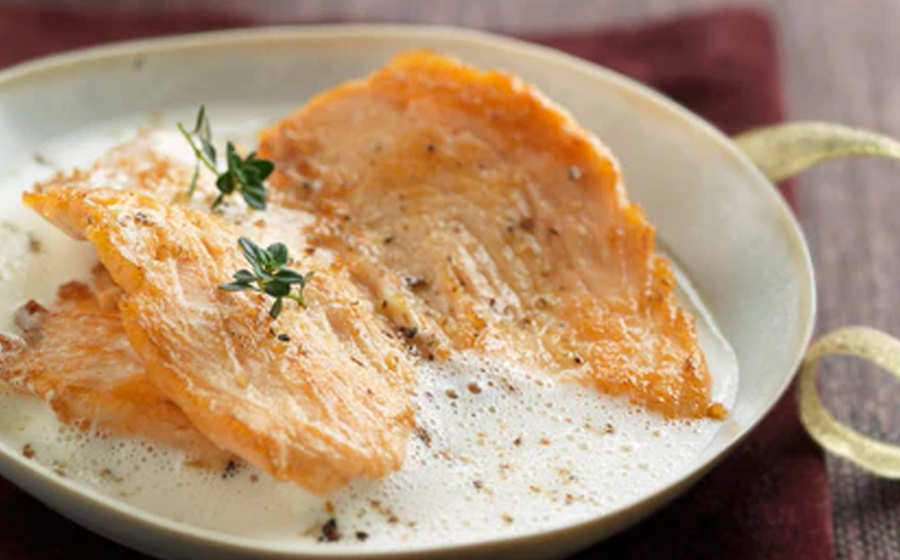 Recipe preview for Salmon Escalope with Champagne Nage